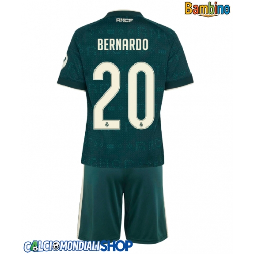 Maglie da calcio Real Madrid Bernardo Silva #20 Seconda Maglia Bambino 2026-27 Manica Corta + Pantaloni corti)